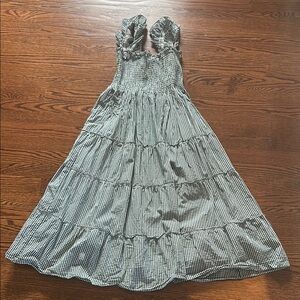 Hill House The Ellie Nap Dress in Green Gingham